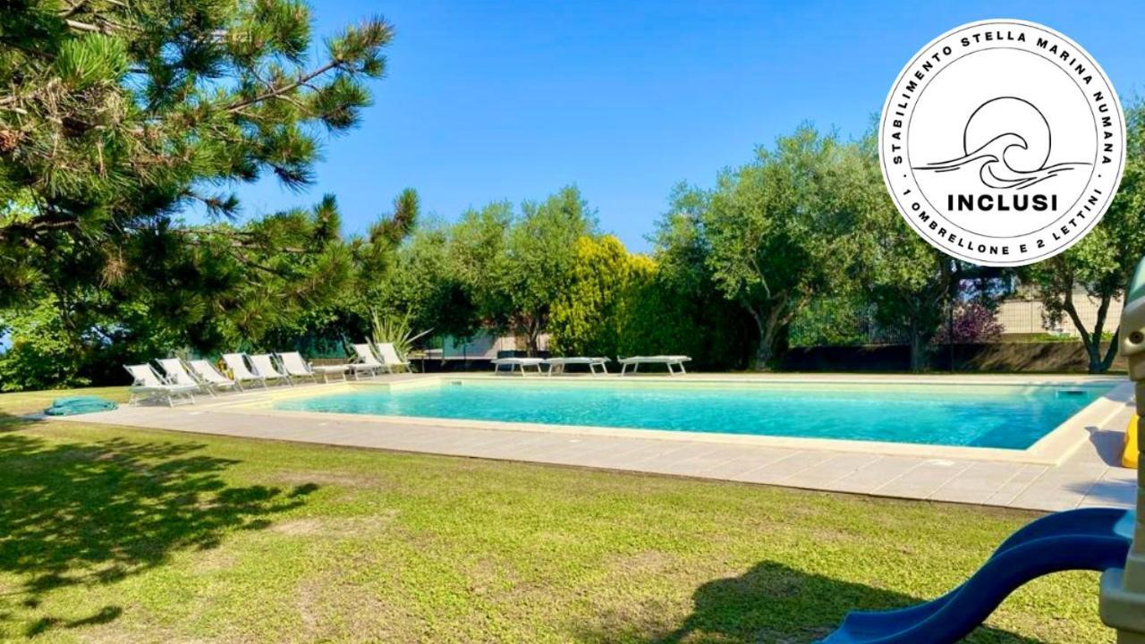 Viva3 - Numana, Ampio Trilocale In Villa Con Piscina Exterior photo