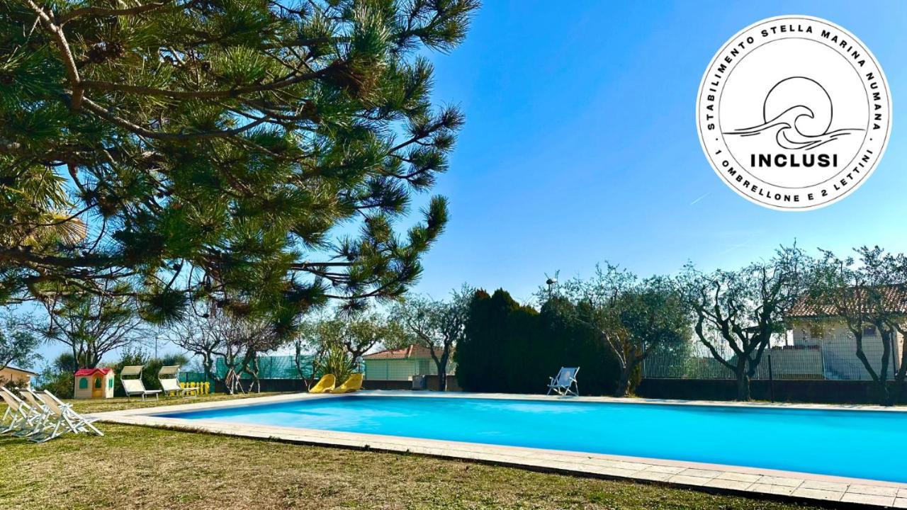Viva3 - Numana, Ampio Trilocale In Villa Con Piscina Exterior photo